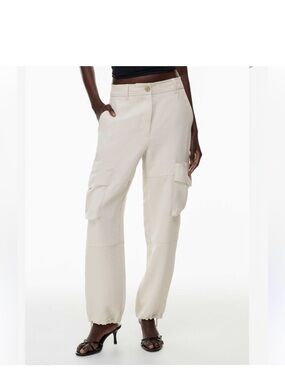 Wilfred White Cargo Jogger Pants
